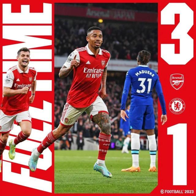 球速体育平台-【英超】厄德高梅开二度 阿森纳3比1切尔西暂回榜首